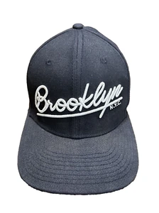 H&M Brooklyn NYC Blue Adjustable Logo Hat Cap Embroidered Mens O/S - Picture 1 of 6