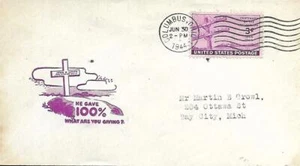 WW Two Patriotic Cover He gave 100 percent what are u giving PM 6/3045 Columbus - Picture 1 of 1