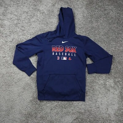 Boston Red Sox Hoodie Mens Small Center Swoosh Nike MLB Team Issue - Image 1 of 4