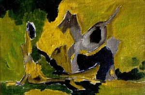 Night: oil painting on canvas (6" x 4") - Picture 1 of 1