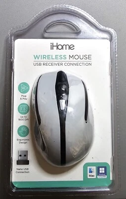 iHome 2.4G 6D Plug & Play 1600 DPI Wireless Mouse - Image 1 of 4