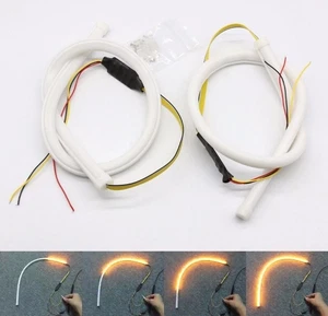 Headlight Retrofit Switchback LED Strip Lights w/ Sequential Dynamic Turn Signal - Picture 1 of 9