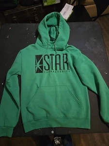 The Flash S.T.A.R. Laboratories Labs Logo Black Hoodie Size Youth Medium - Picture 1 of 2