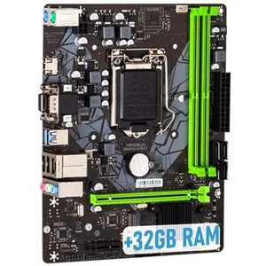 MAINBOARD H311M MICRO-ATX mATX 32GB RAM LGA 1151 6TH 7TH 8TH 9TH i3 i5 i7 i9 - Afbeelding 1 van 6