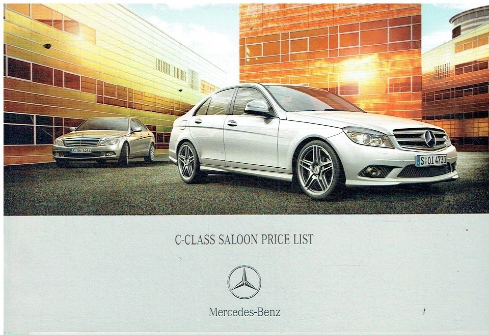 MERCEDES BENZ C180/200K C230 C280 C200/220CDI BERLINA 2007 LISTA DE PRECIOS DE FÁBRICA REINO UNIDO Foto 1 de 1