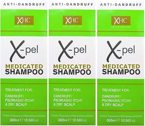 Xpel Medicated Shampoo Treatment For Dandruff Psoriasis Dry Itchy Scalp 3 X 300 - Picture 1 of 4
