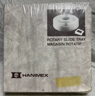 Projector Rotary Slide Tray HANIMEX No Spill Carousel Holds 100 2X2 Vintage NIB - Image 1 of 4