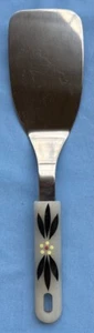 Temptations Old World Black Cooking Serving Utensil: Silicon Handle Spatula - Picture 1 of 4