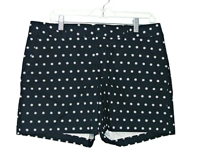 NUEVO Tommy Hilfiger Mujer Talla 12 Pantalones Cortos Masters Azul Marino Frente Plano Lunares Foto 1 de 4