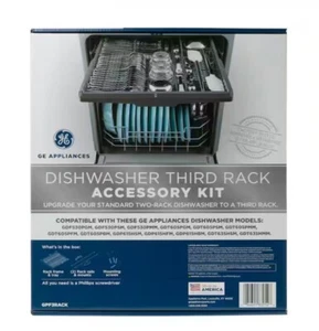 GE - Kit accessori terzo rack guide per lavastoviglie montaggio viti rack (GPF3RACK) - Foto 1 di 9