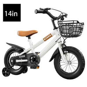 14 Inch Girls Bike Sturdy Durable Basket Kids Bicycle for Girls Ages V0Q8 - Picture 1 of 9