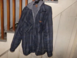 1 mens 2XLT Mountain Ridge hooded blue/ grey hooded jacket - Picture 1 of 3