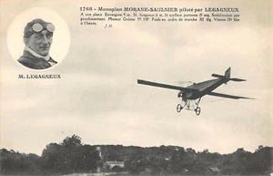 CPA AVIATION MONOPLAN MORANE SAULNIER PILOTE PAR LEGAGNEUX - Picture 1 of 1