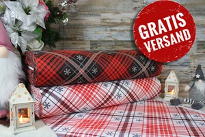 240cm Weihnachtsstoffe Popeline Baumwolle Stoff Baumwollstoff Basteln ÖKO-TEX - Bild 1 von 8