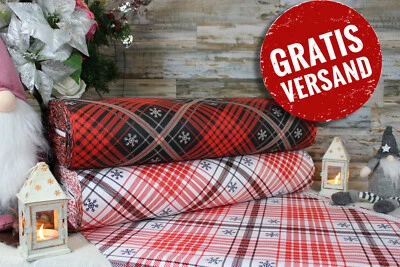 240cm Weihnachtsstoffe Popeline Baumwolle Stoff Baumwollstoff Basteln ÖKO-TEX - Bild 1 von 2