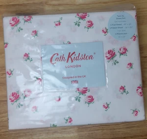 Cath Kidston London Scattered Rose Pink Twin XL 3pc Sheet Set - Picture 1 of 4