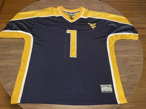 West Virginia Mountaineers 2XL XXL Blue College Football Jersey Cover