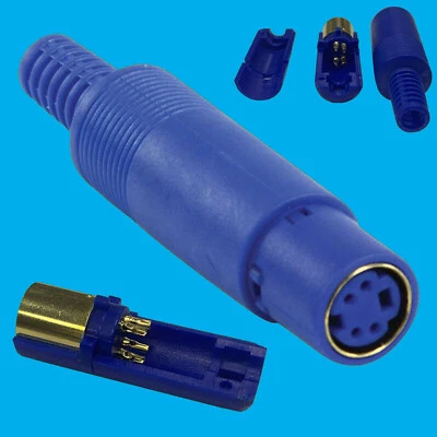 SVHS Female S-Video Rewireable Replacement Connector Plug Socket Gold Plated - Image 1 of 4