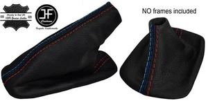 RED STITCHING LEATHER GEAR & HANDBRAKE GAITER FITS BMW E30 82-91 TRI STITCH - Picture 1 of 3