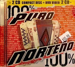 100% PURO NORTENO- VARIOUS GRUPOS/ CD & DVD SET- BRAND NEW! - Imagen 1 de 2