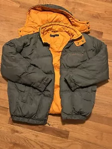 Perry Ellis Portfolio Men's Puffer Jacket Gray/Orange Coat Extra Large Preowned - Picture 1 of 9