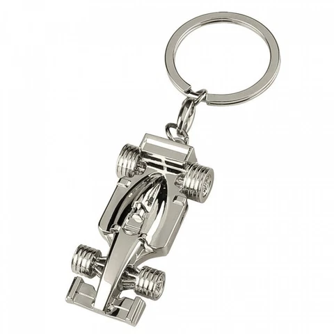 Formula 1 Car Chrome Keychain Cover