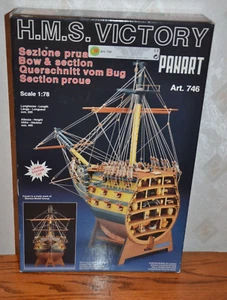 Panart 1/78 HMS Victory Bow Cross Section Kit 746- New/ Complete/ Wooden - Picture 1 of 10