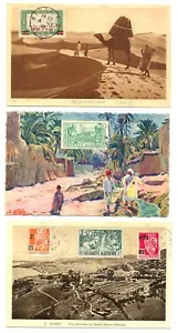 ALGERIE ALGERIEN 1940/47 ca.. -6 x PPC ---STEMPEL AUF VORDERSEITE -NICHT VERSCHICKT SS @5 - Bild 1 von 2