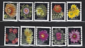 US Sc# 5350-5359 KAKTUS BLUMEN 10er SET gebraucht OFF PAPER SOUND - Bild 1 von 1