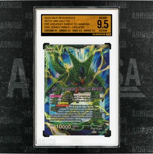 2023 Dragon Ball Super Wild Resurgence BT21-068 CELL HOLOFOIL PSGA 9.5 GEM MINT - Picture 1 of 3