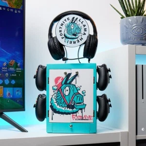 Numskull Official Fortnite Gaming Locker Controller Holder & Headset Stand - New - Picture 1 of 2