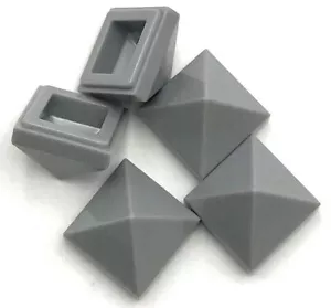 Lego 5 Nuevas Piezas Pirámide Perno Gris Azulado Claro Inclinado 45 1 x 1 x 2/3 - Imagen 1 de 1