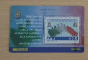 Tessera filatelica 2005 Manifestazione Frecce Tricolori - Foto 1 di 1