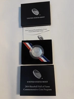 2014-D National Baseball Hall of Fame Uncirculated Half-Dollar - Image 1 of 4