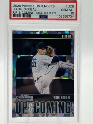 2020 Contenders Tarik Skubal Cracked Ice Up & Coming SP 10/23 #UC-5 PSA 10 - Image 1 of 4