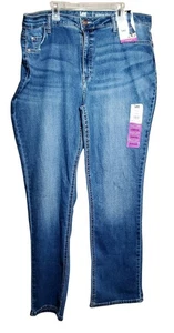 Lee Riders Damen Jeans Gr. 20 Straight Leg Midrise Blau Denim Classic Fit - Bild 1 von 9