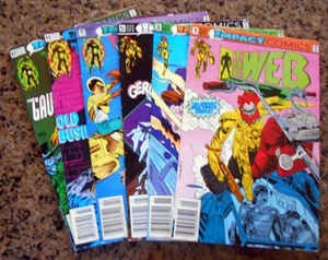 The Web #1, 3, 5, 6, 11, 12 Impact Comics 6 Stück - Bild 1 von 7