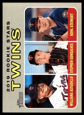 Willians Astudillo Stephen Gonsalves Kohl Stewart 2019 Topps H #386 Twins Foto 1 de 2