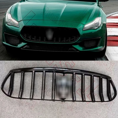 Glossy Black Front Bumper Radiator Grille New For Maserati Quattroporte 2018-23 - Изображение 1 из 4