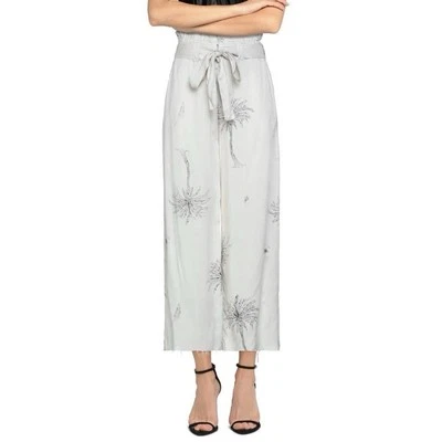 One Teaspoon Stone Palm Island Wide Leg Palazzo Belt Paper Bag Pants Small $199 - Image 1 of 4