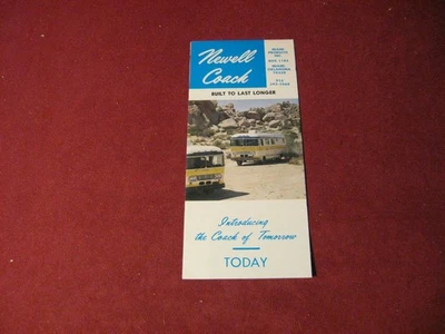 Década de 1960? Folheto de vendas Newell Coach Camper RV catálogo original - Imagem 1 de 4