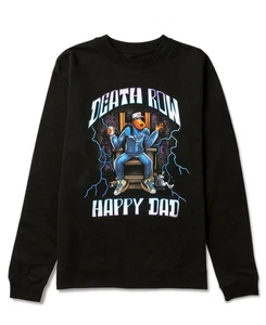 HAPPY DAD X CORREDOR DE LA MUERTE ELÉCTRICO CUELLO REDONDO XL NEGRO NUEVO SELLADO SNOOP DOGG - Imagen 1 de 3