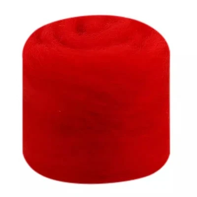 Fibra de lana de fieltro de aguja itinerante - rojo y rosa Foto 1 de 4