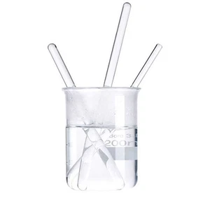 Versatile Chemistry Lab 10pc Borosilicate Glass Drainage Rods - Heat Safe au - Bild 1 von 7
