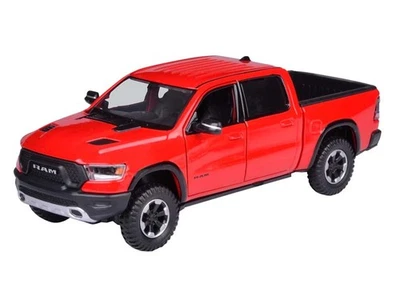 2019 RAM 1500 Rebel Crew Cab Red Timeless Legends 1:24 Model by Motormax 79358RD - Image 1 of 2