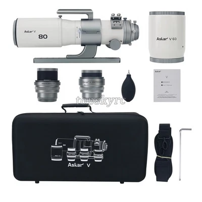 Askar V Astronomical Telescope 60/80mm Double Objective Lens w/Reducer/Extender - Image 1 of 4