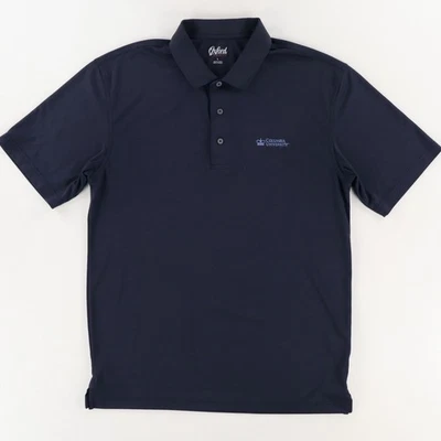 Camisa polo lisa de golf Oxford Columbia University azul marino para hombre L Foto 1 de 4