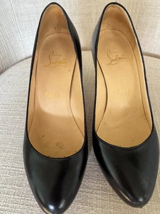 Christian Louboutin Damen Pumps schwarz Leder 35 1/2 - Bild 1 von 6