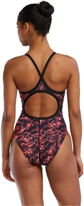 TYR Women's Durafast Elite Diamondfit Swimsuit, Red/Energia, 38(XL) - Picture 1 of 7