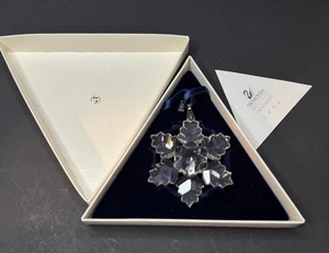 SWAROVSKI Crystal 1996 SNOWFLAKE ORNAMENT 3" Christmas Rare Signed By Designer - Picture 1 of 6